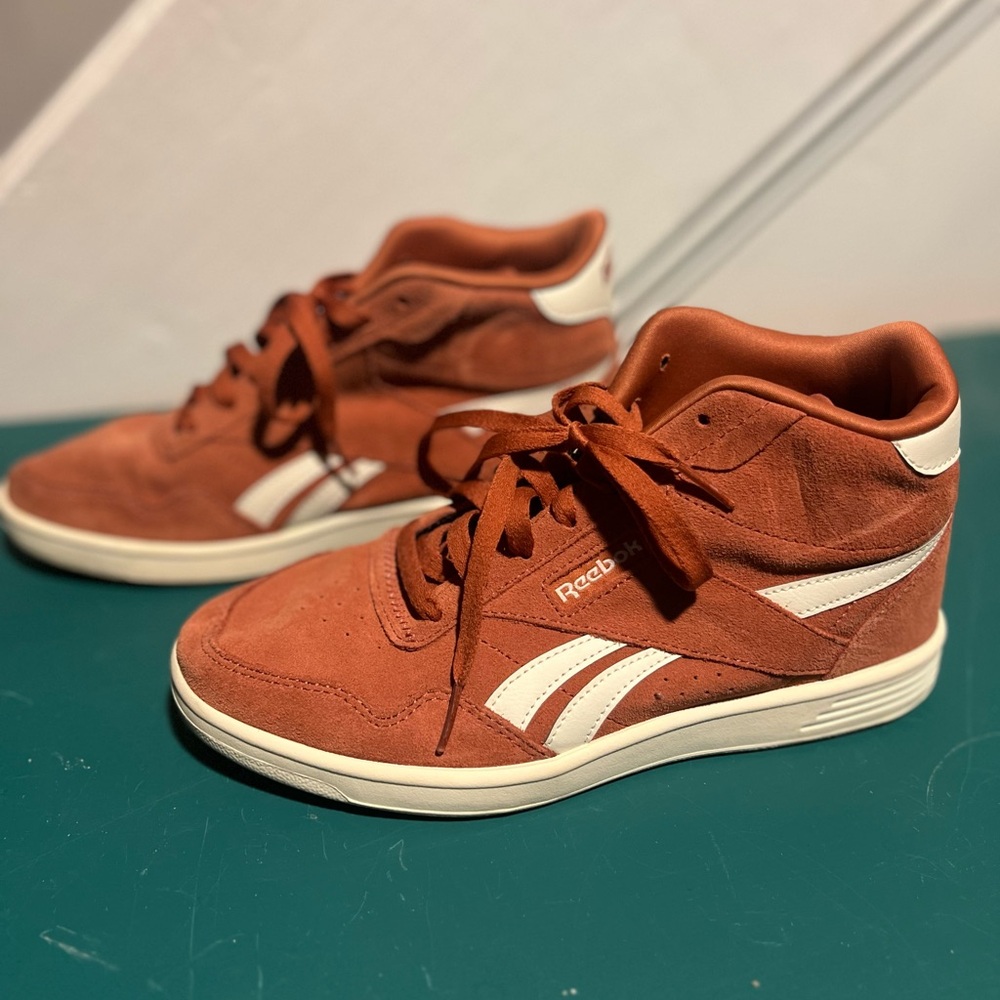 Reebok Burnt Orange High-Top Sneakers